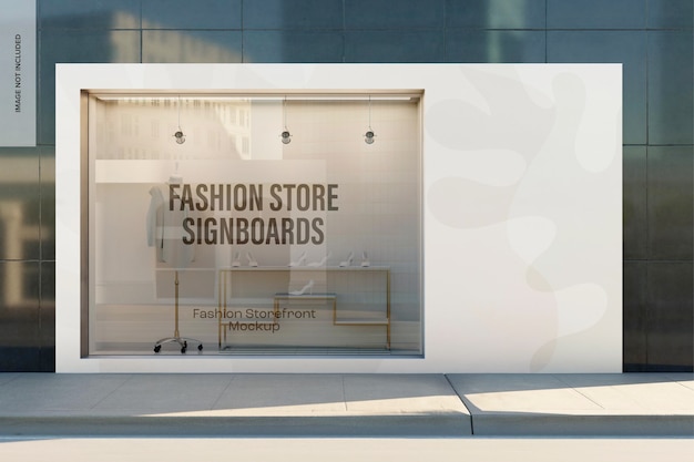 Modelo de vitrine de moda, vista frontal