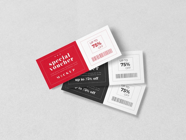 PSD modelo de voucher especial
