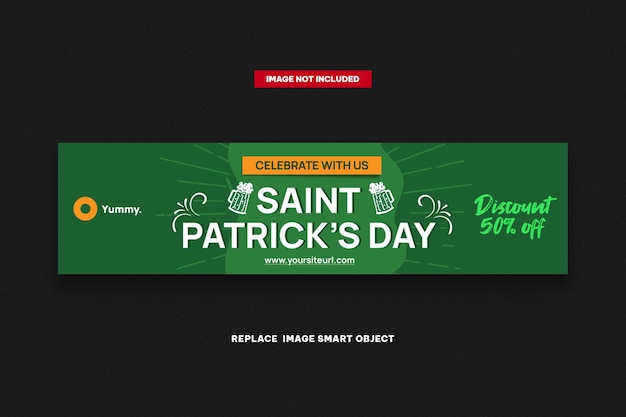 Modelo de Web de Banner de Banners de São Patrício
