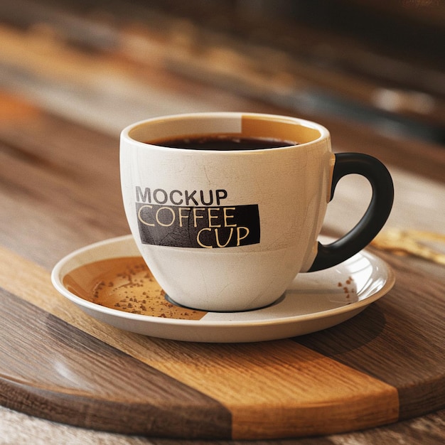 Modelo de xícara de café