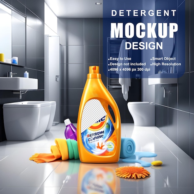 PSD modelo de detergente