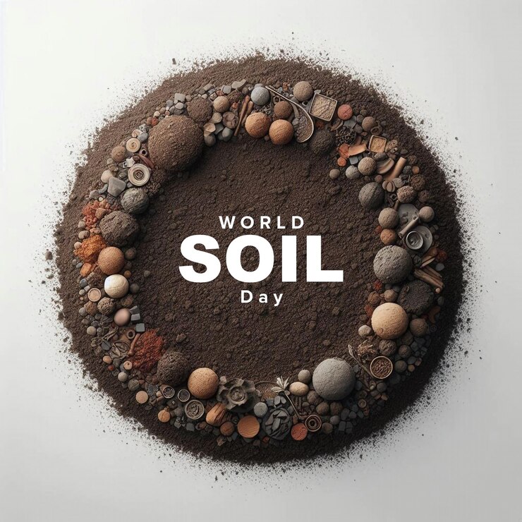 PSD modelo de diseño de banner creativo para el día mundial del suelo