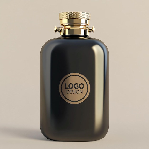 Modelo de diseño de botella de agua premium PSD