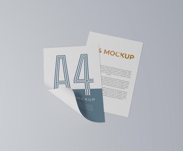Modelo de diseño de carteles A4