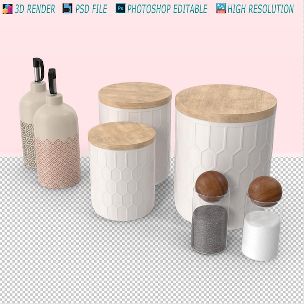 Modelo de diseño de cocina PSD moderno