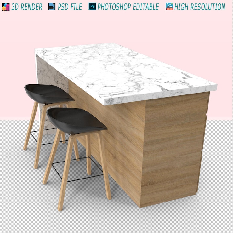 PSD modelo de diseño de cocina psd moderno