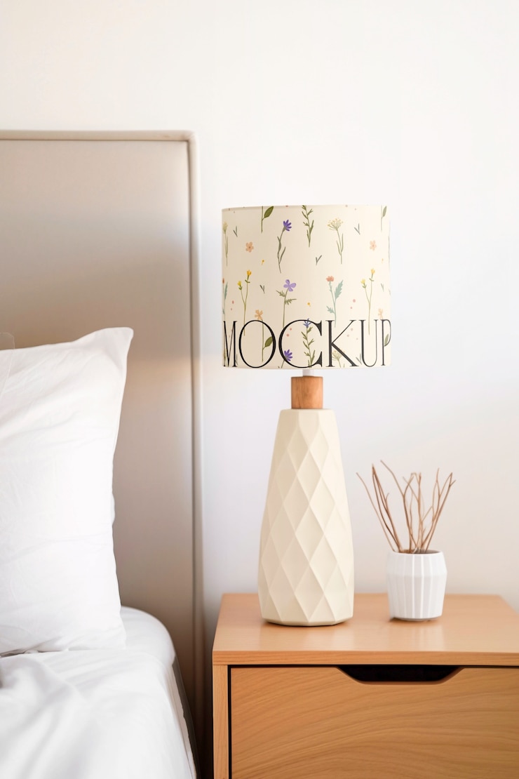 PSD modelo de diseño de la lámpara del dormitorio