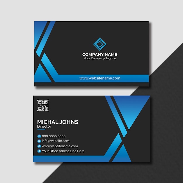 Modelo de diseño de tarjetas de visita modernas creativas