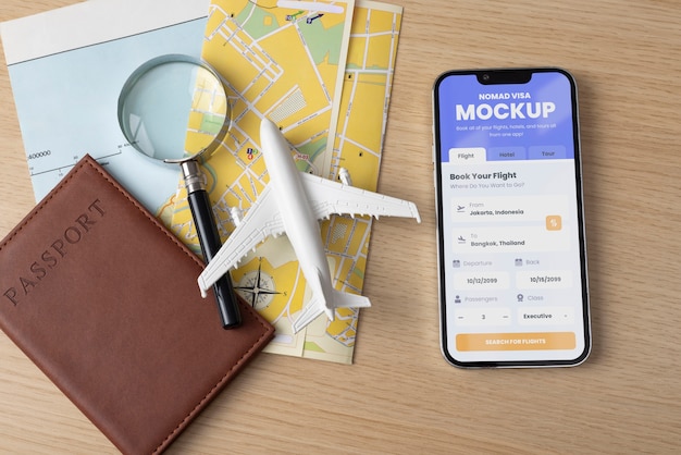 Modelo de dispositivo de pasaporte para visados nómadas