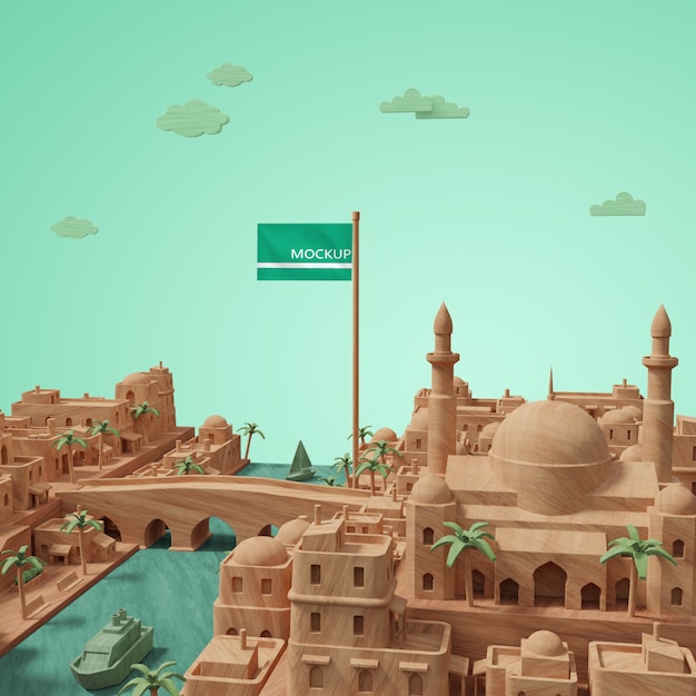 Modelo do dia mundial das cidades