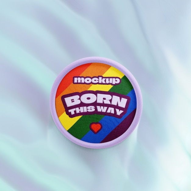 Modelo do patch do dia do orgulho