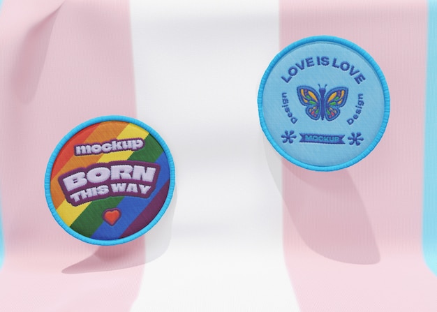 Modelo do patch do dia do orgulho