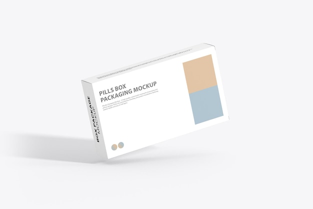 Modelo de embalaje de caja de pastillas minimalista Amplificador de alta calidad Diseño personalizable
