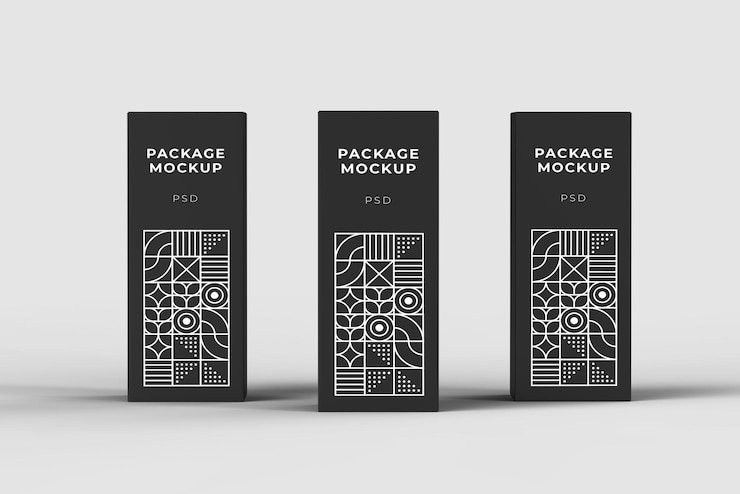 Modelo de embalaje de la caja