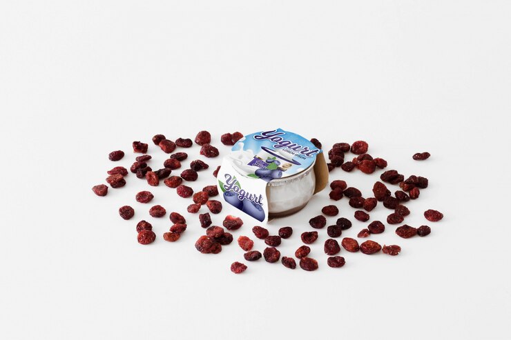 PSD modelo de embalaje de yogur
