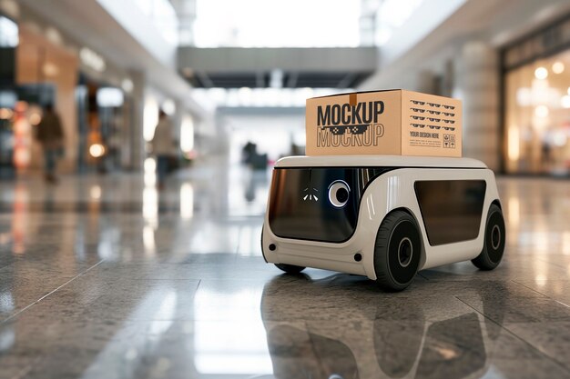 Modelo de entrega de reloj y recogida con cajas de manipulación de robots