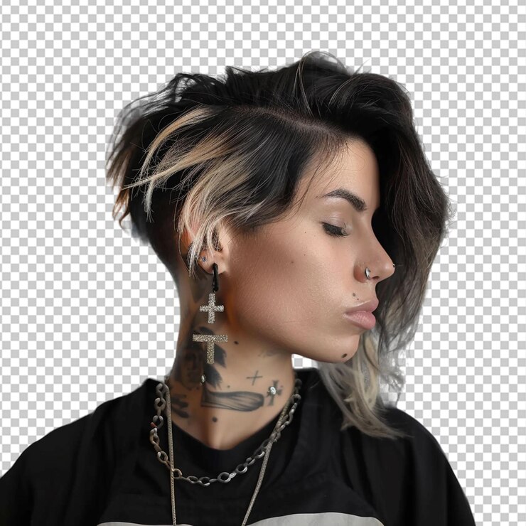 PSD modelo de estilo de cabello