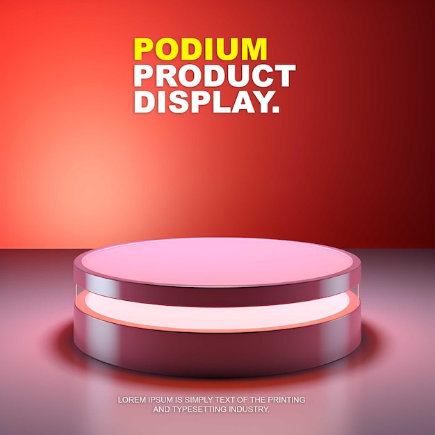 modelo de exhibición de productos para la presentación de productos de espectáculos