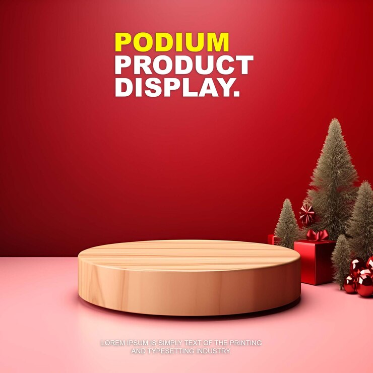 PSD modelo de exhibición de productos para la presentación de productos de espectáculos