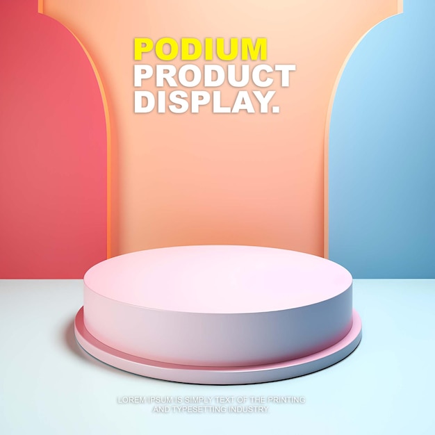 modelo de exhibición de productos para la presentación de productos de espectáculos