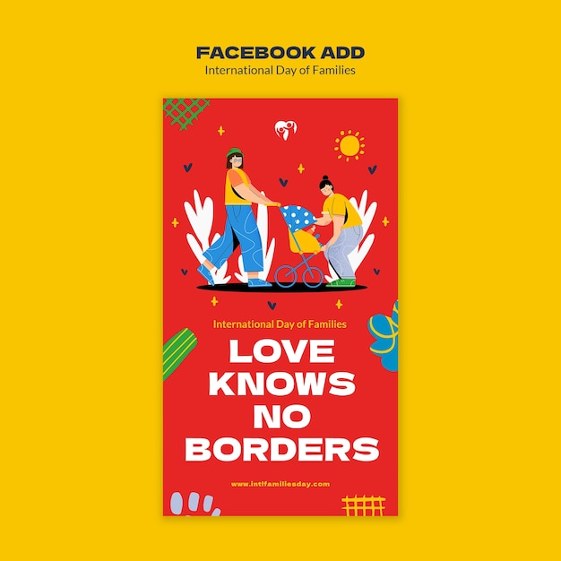 Modelo de Facebook para el Día Internacional de las Familias