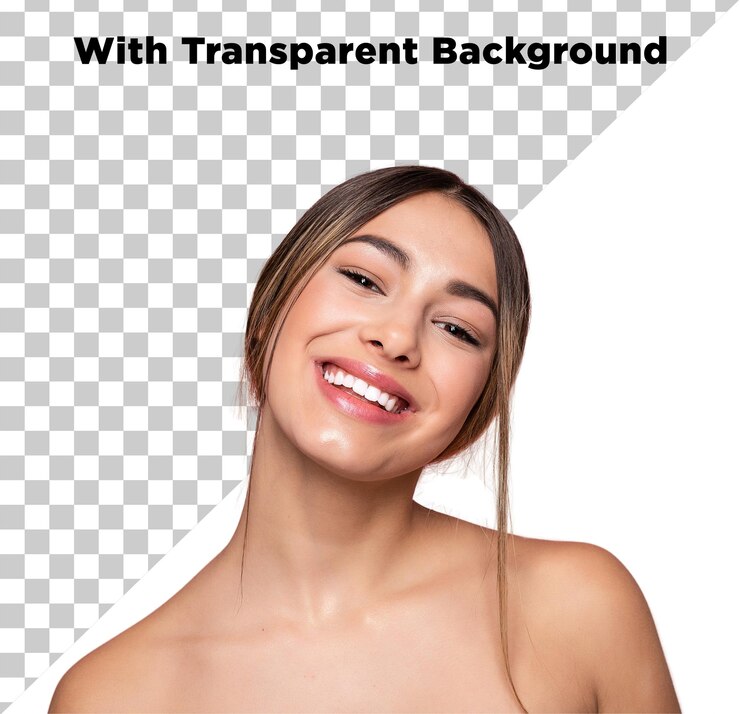 PSD modelo feminino bonito foto png psd com fundo transparente