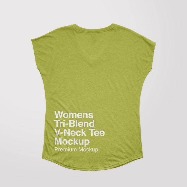 Modelo feminino TriBlend VNeck Back Tee