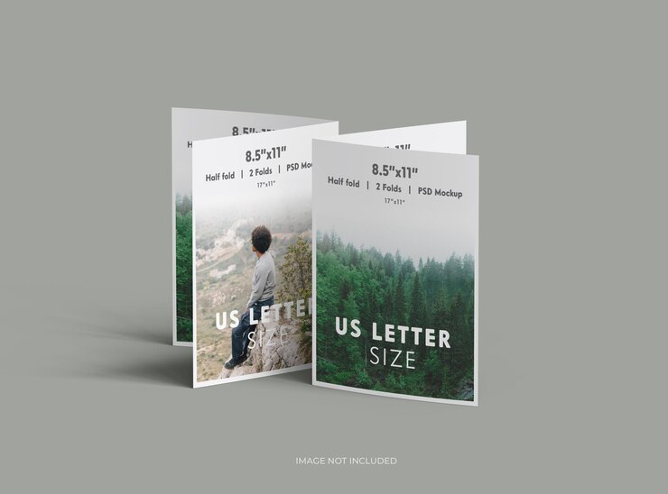 Modelo de folleto de letras de Estados Unidos personalizable para presentar su diseño