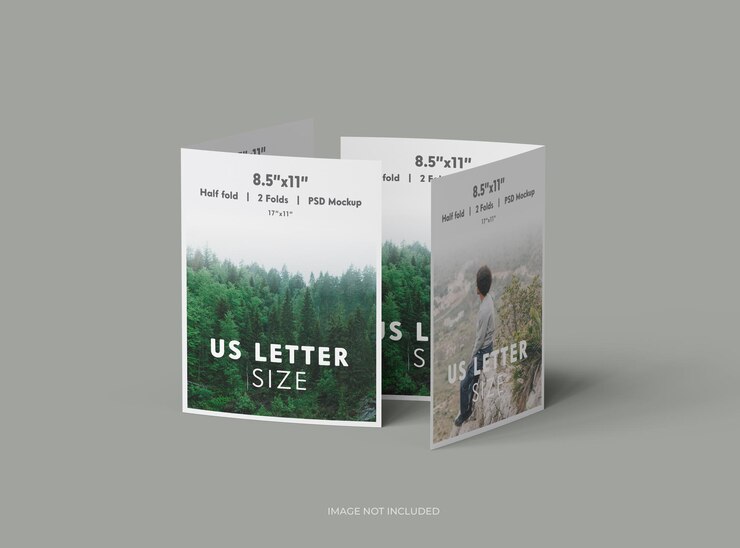 Modelo de folleto de letras de Estados Unidos personalizable para presentar su diseño