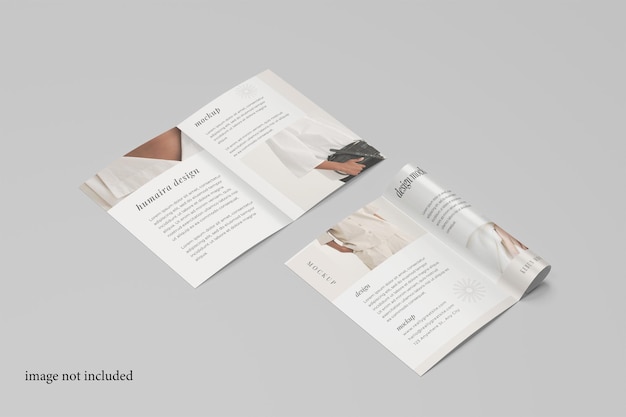 Modelo de folleto plegable A4