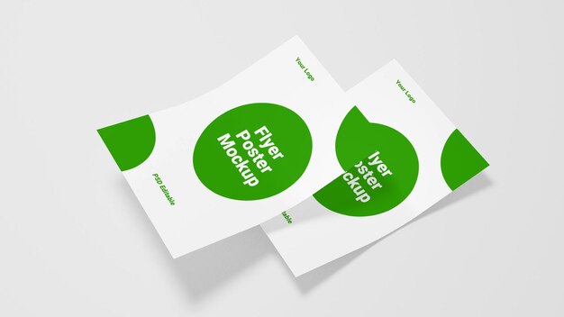 Modelo de folleto PSD en formato a4