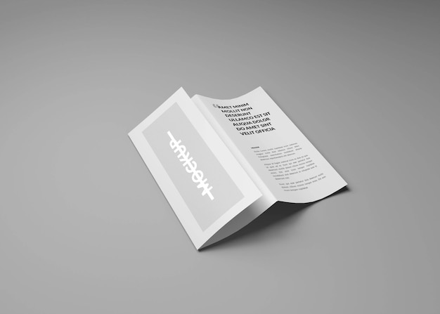 Modelo de folleto triple para empresas creativas