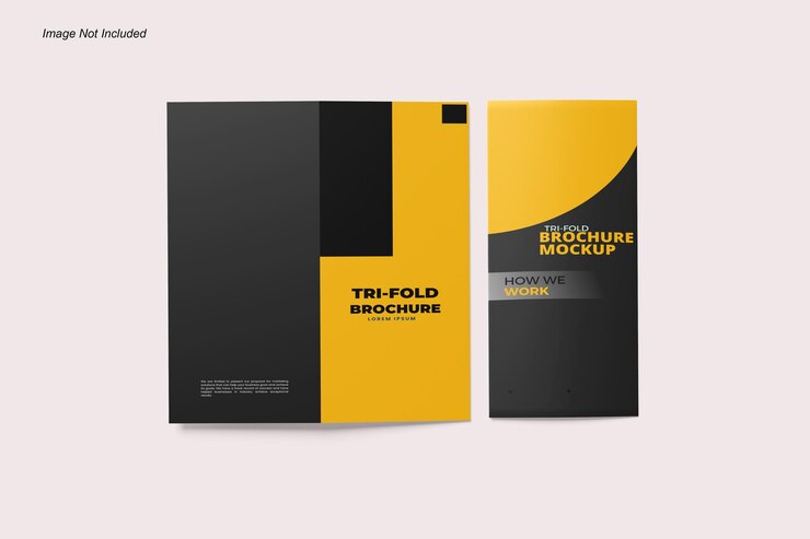 PSD modelo de folleto triplete