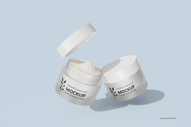 Modelo de frasco de crema cosmética