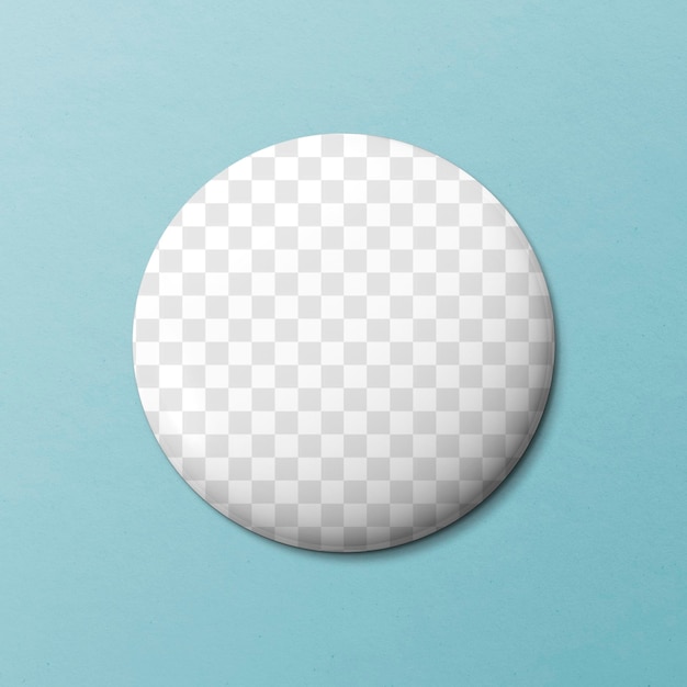 Modelo de insignia de pin png accesorio de diseño en blanco