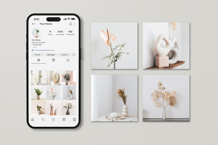 PSD el modelo de instagram