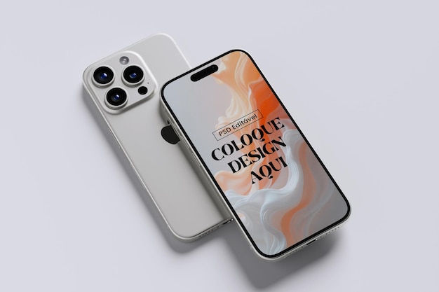 El modelo de iPhone en formato PSD