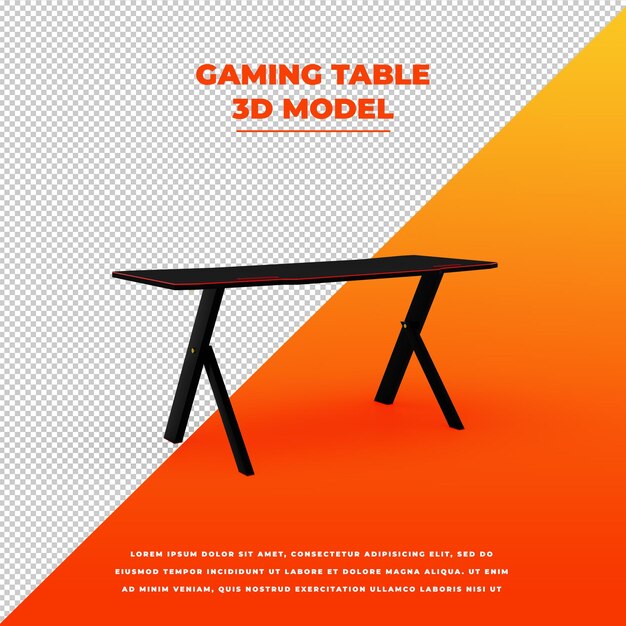 PSD modelo isolado de mesa de jogo