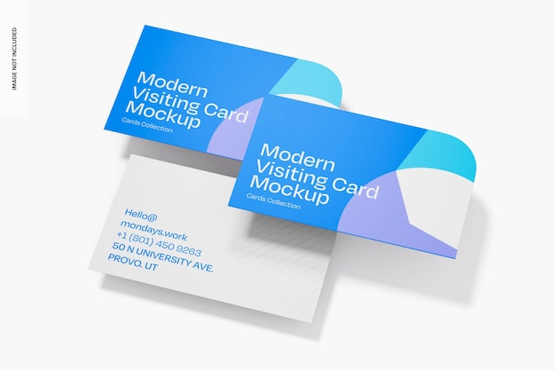 Modelo de juego de tarjetas de visita modernas
