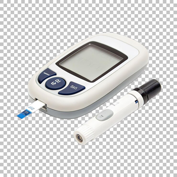PSD modelo de kit de glucosa para la diabetes en blanco