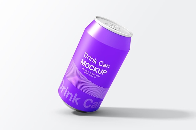 Modelo de una lata de bebida