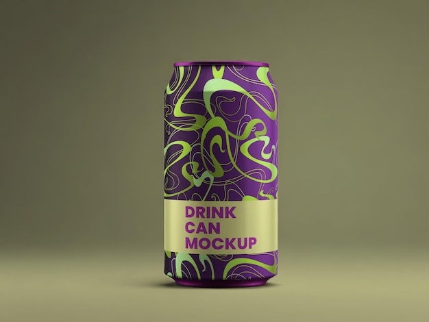 Modelo de lata de bebida