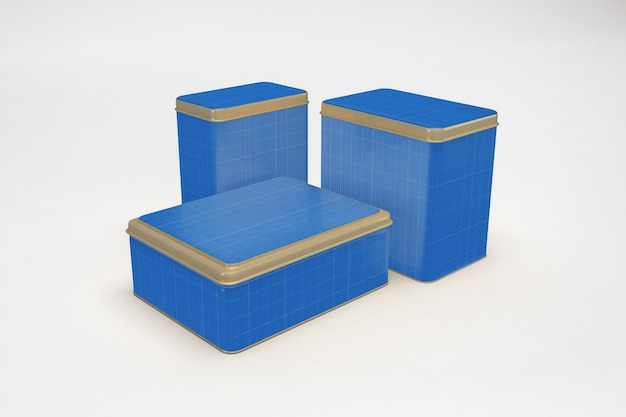 Modelo de latas de hojalata