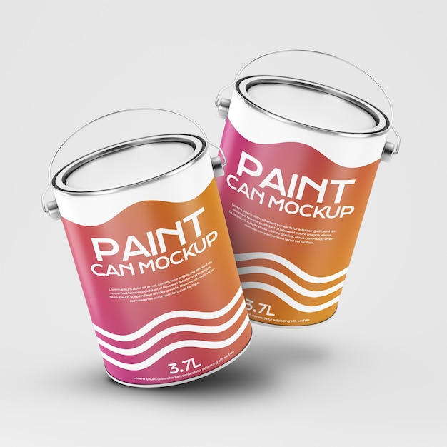 Modelo de latas de pintura 3L