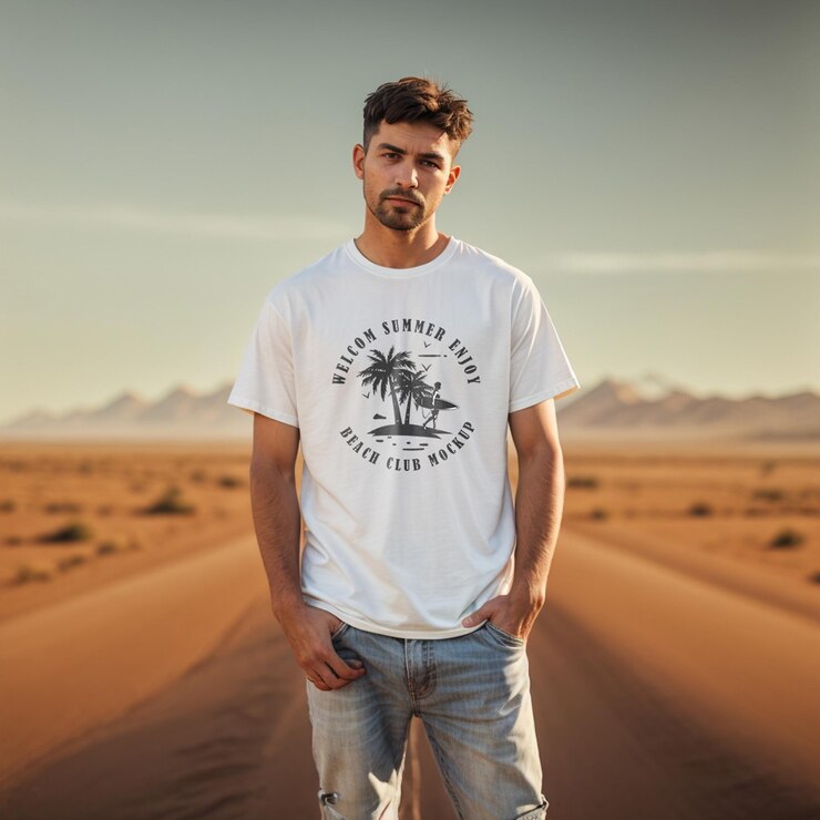 Modelo latino con ropa de maquillaje
