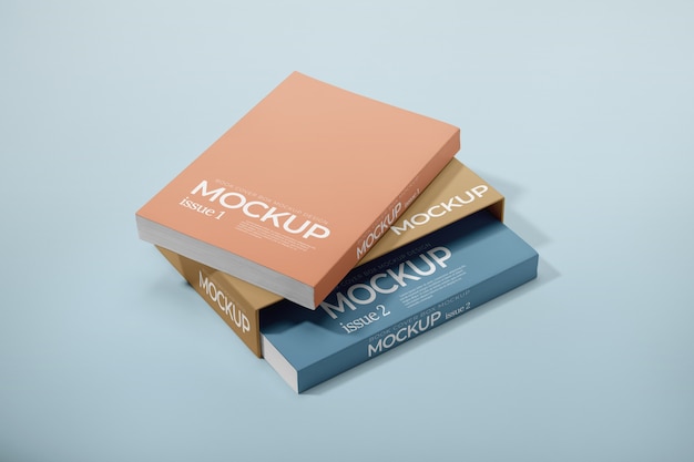 Modelo de libro con caja de cartón