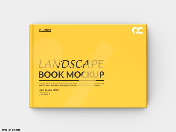 PSD modelo de libro horizontal