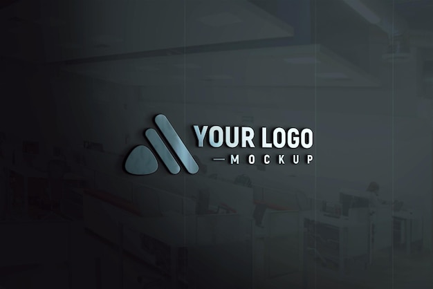 PSD modelo de logotipo del edificio