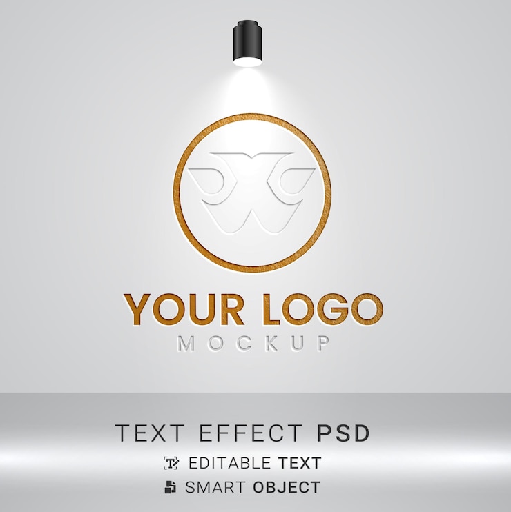 PSD modelo de logotipo sencillo