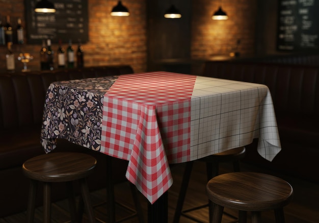Modelo de mantel de un restaurante